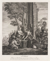 KG 14681
<br/>
Rebecca en Eliezer bij de bron
<br/>
<em>Moyreau, Jean (1690-1762)</em>